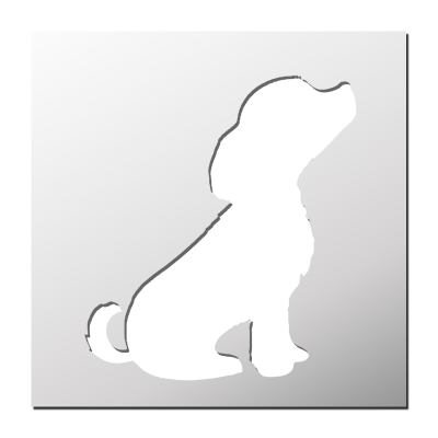 Pochoir Chiot