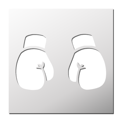 Pochoir Gants de Boxe