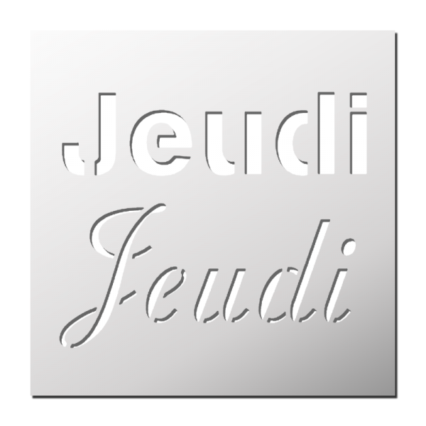Pochoir Jeudi