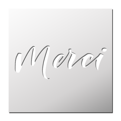 Pochoir Merci