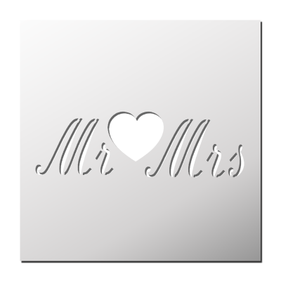 Pochoir Mr and Mrs