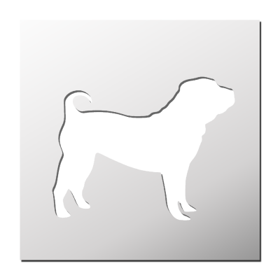 Pochoir Shar Pei