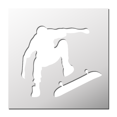 Pochoir Skateur
