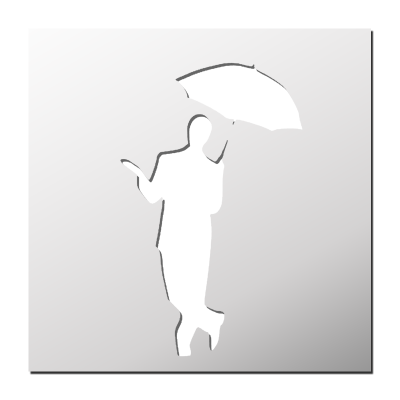 Pochoir Temps Pluvieux