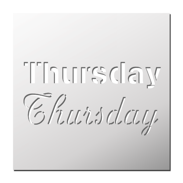 Pochoir Thursday