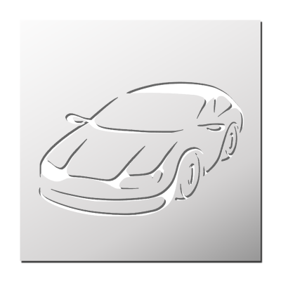 Pochoir Voiture