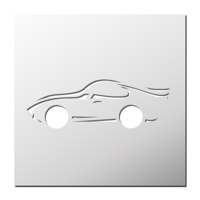 Pochoir Voiture de Sport