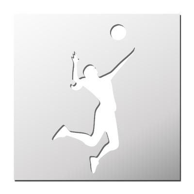 Pochoir Volley-ball