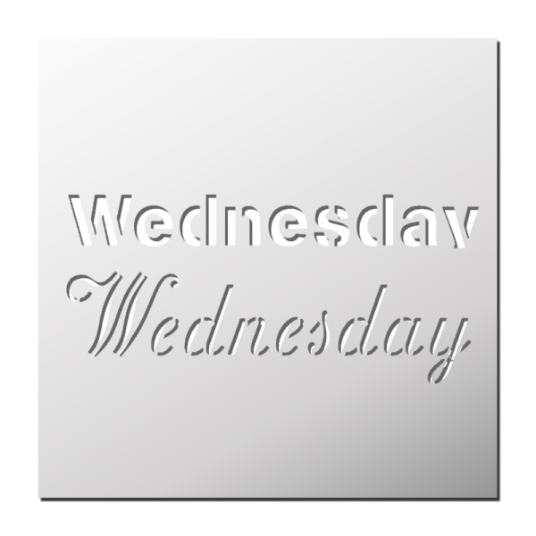 Pochoir Wednesday