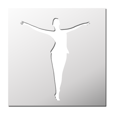 Pochoir Ballerine