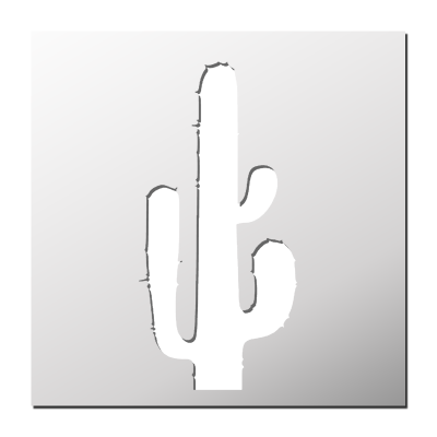 Pochoir Cactus