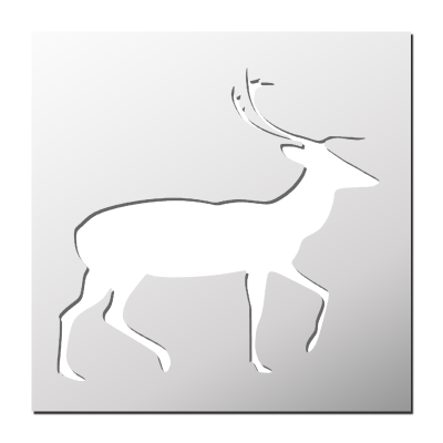 Pochoir Cerf
