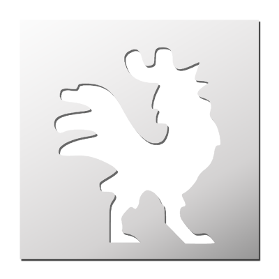 Pochoir Coq