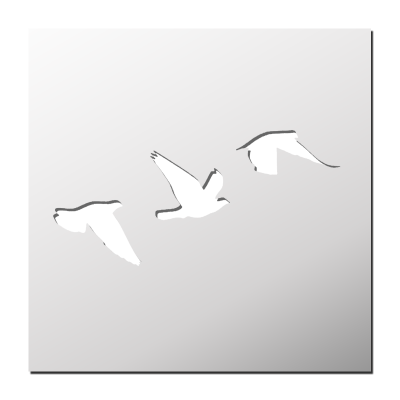 Pochoir Envol Oiseau