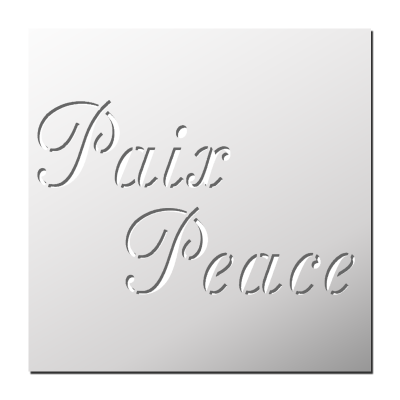 Pochoir Paix Peace