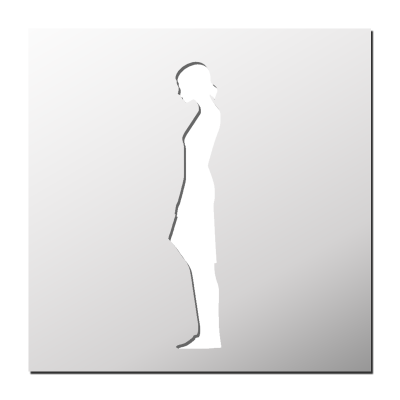 Pochoir Silhouette d&rsquo;une Femme