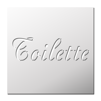 Pochoir Toilette