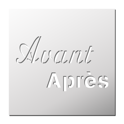Pochoir Avant Après