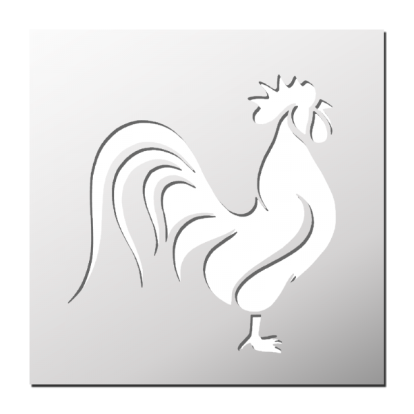 Pochoir Coq