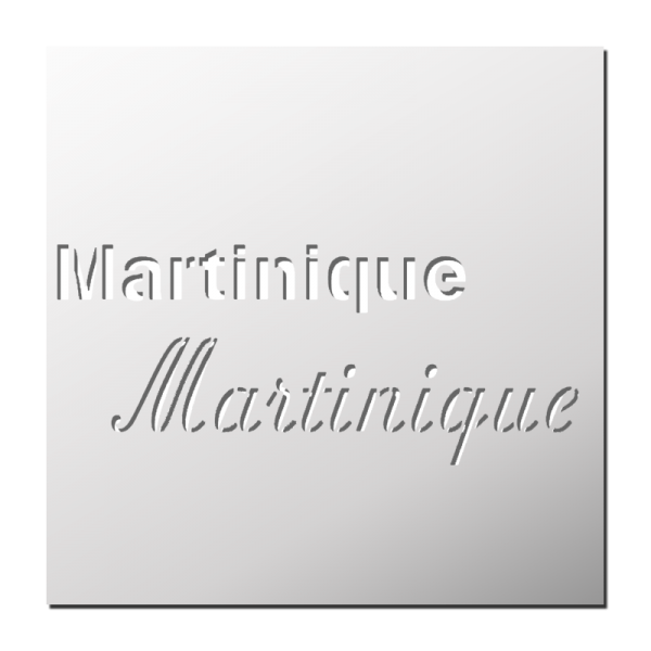 Pochoir Martinique
