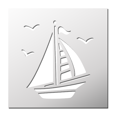 Pochoir Voilier