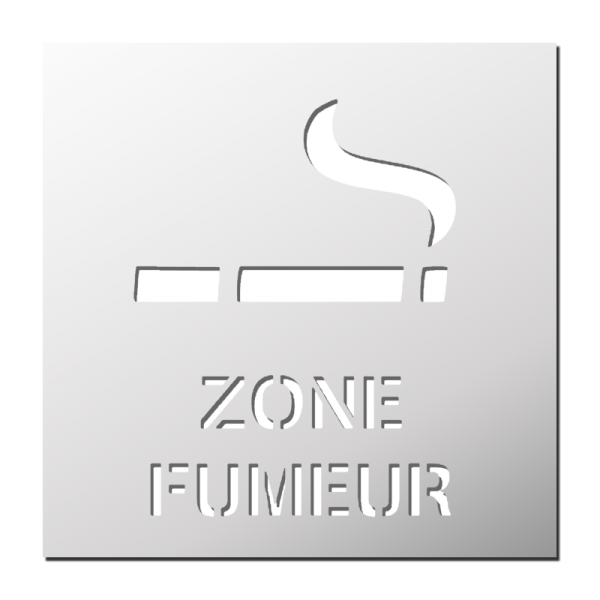 Pochoir Zone fumeur