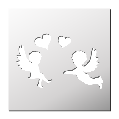 Pochoir Anges & Amour
