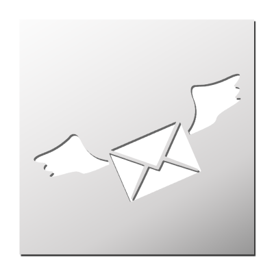 Pochoir Envoi d’un courrier