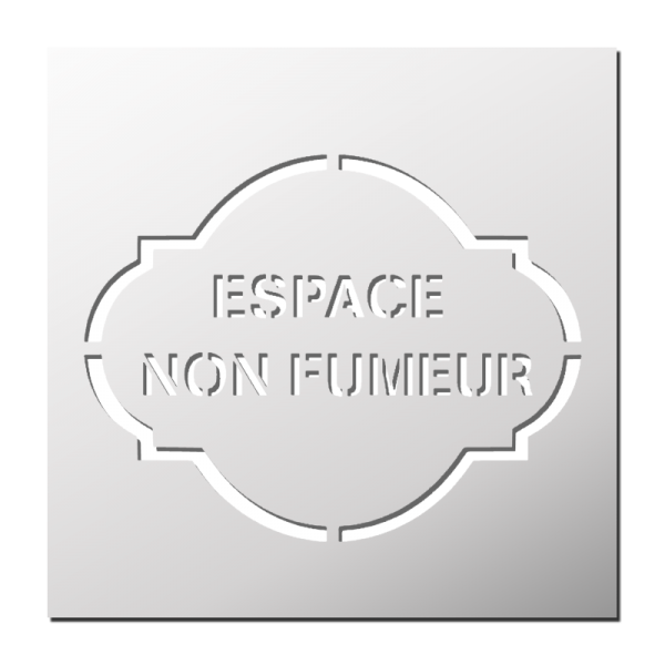 Pochoir Espace non fumeur