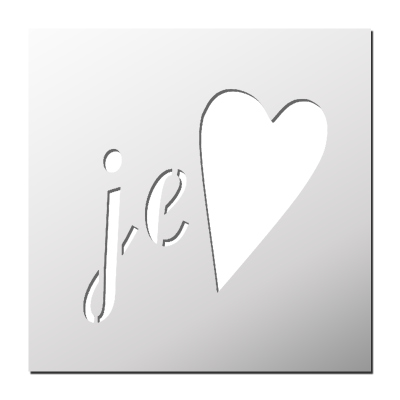 Pochoir Je t&rsquo;aime