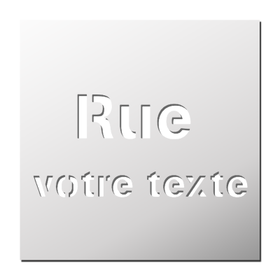 Pochoir Panneau Rue « personnalisé »