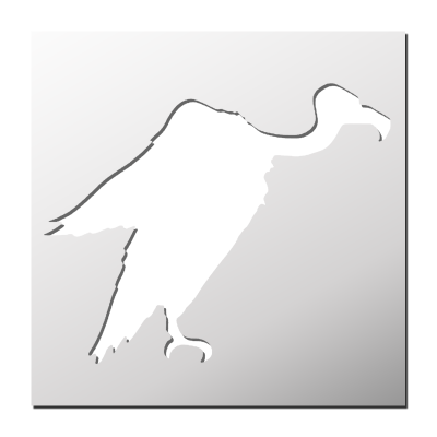 Pochoir Vautour