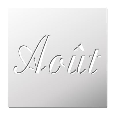 Pochoir Août