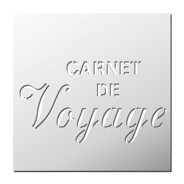 Pochoir Carnet de Voyage