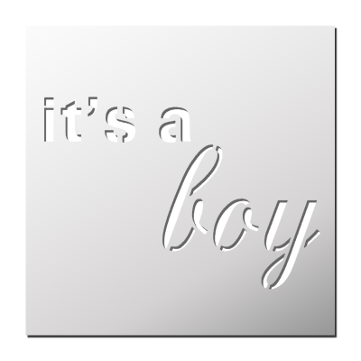 Pochoir It’s a Boy