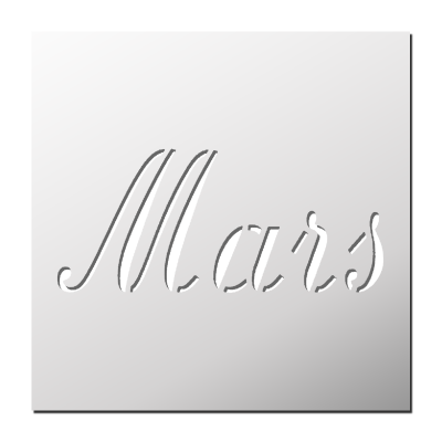 Pochoir Mars