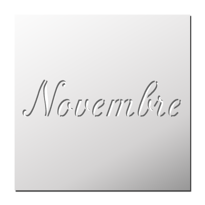 Pochoir Novembre