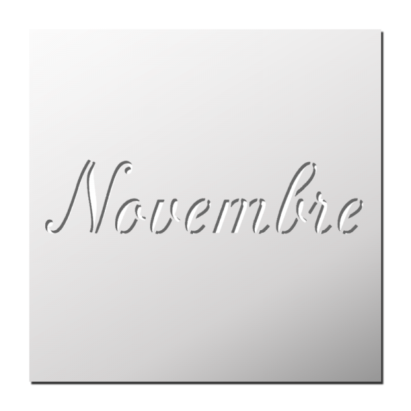 Pochoir Novembre