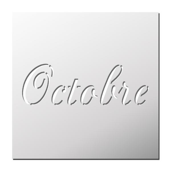 Pochoir Octobre