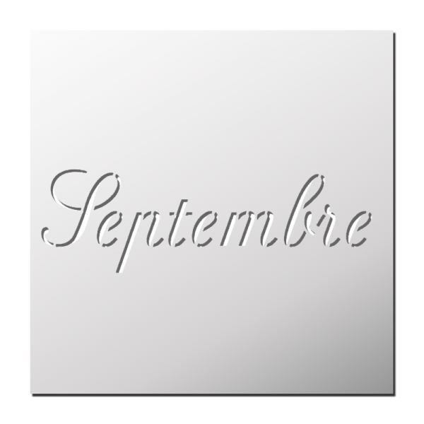 Pochoir Septembre