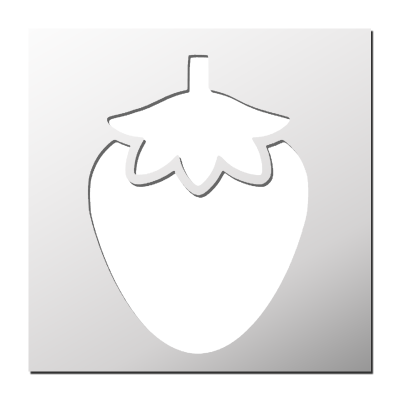 Pochoir Fraise