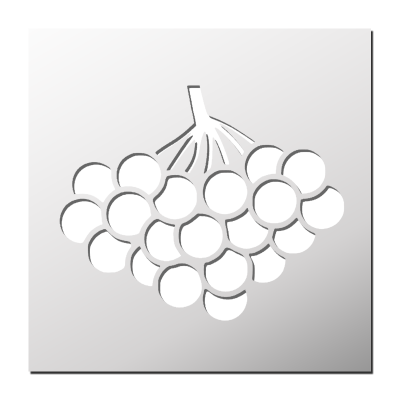 Pochoir Raisin