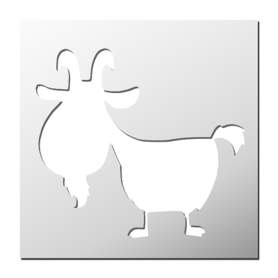 Pochoir Chèvre