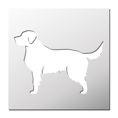 Pochoir Golden Retriever