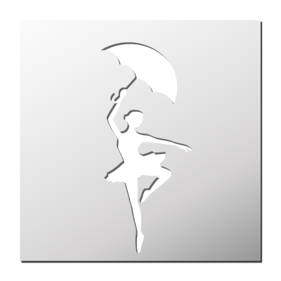 Pochoir Danseuse