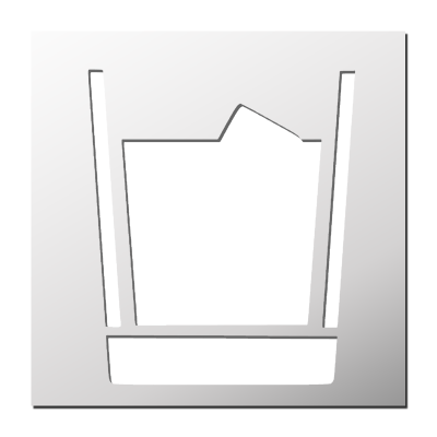 Pochoir Verre d’apéritif