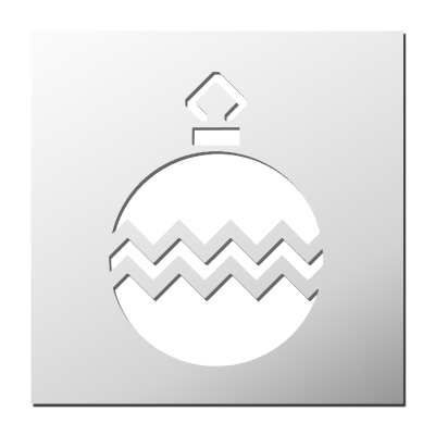 Pochoir Boule de Noël