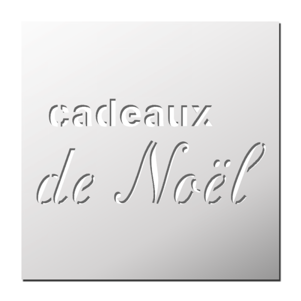 Pochoir Cadeaux de Noël