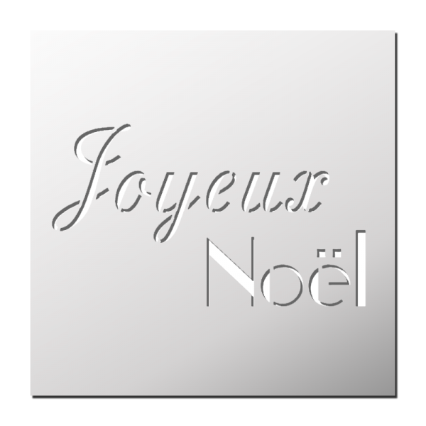 Pochoir Joyeux Noël