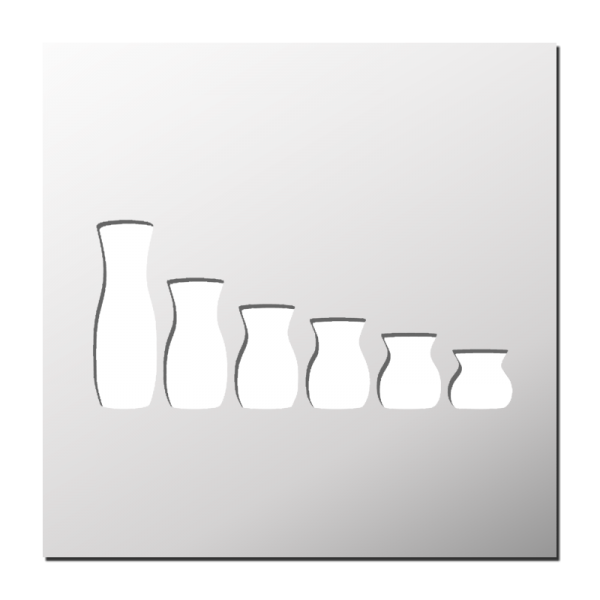 Pochoir Vases